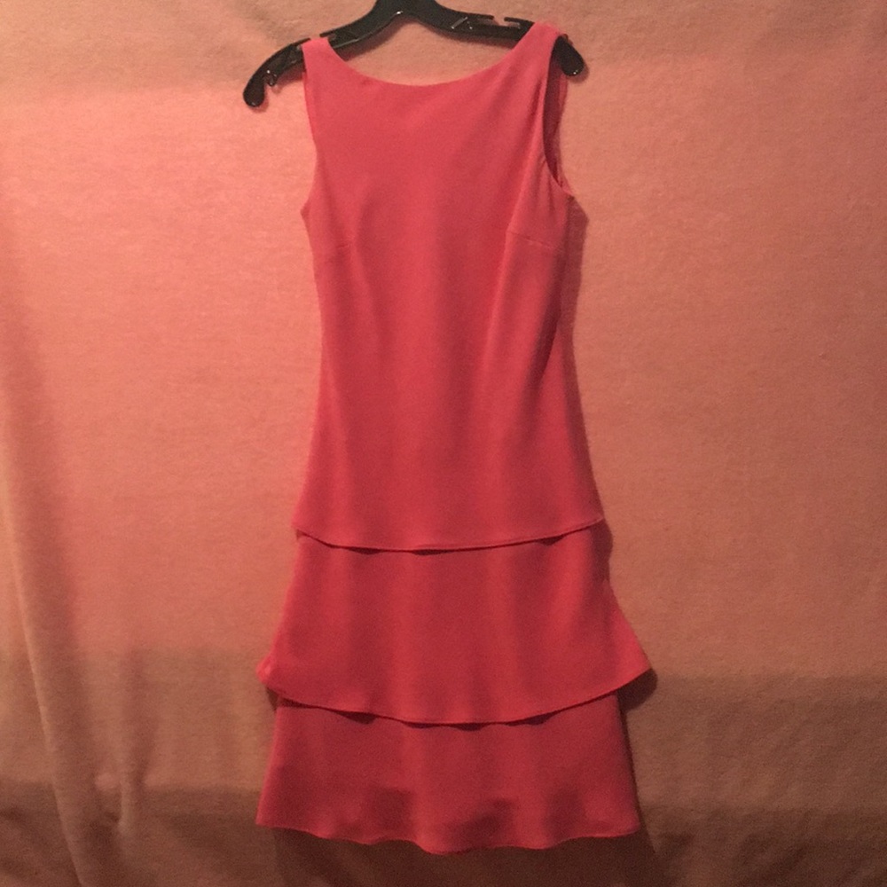 Pink tiered dress